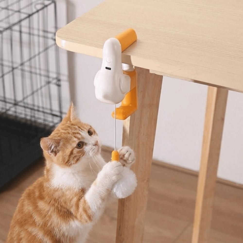 Stretchable Kitten Teasing Toy Rechargeable Electric Cat Toy Pet Exercise