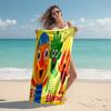 Personalized customized proof beach towel with Super Simple Songs pattern - soft, absorbent,quick-drying,perfect swimming,camping&bathing