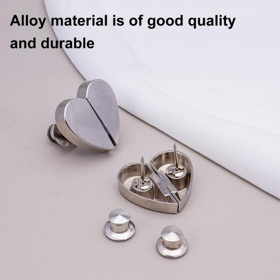 5 шт. Магнитные подхваты для штор Застежка для штор Пуговицы в форме сердца Съемные булавки Магниты в форме сердца для дома, комнаты, оконных штор, штор для автодома