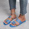 2024 New Women's Shoes Summer Flats Casual Flip Flops Dress Shallow Female Slides Rome Open-toe Slippers Women Slingback Sandals