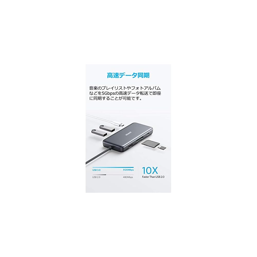 Anker PowerExpand+ 7-in-1 USB-C PD Media Hub with HDMI, Ethernet, and USB Ports