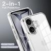 Прозрачный чехол 360° для защиты всего корпуса для iPhone 17 Air 16 16E 15 14 13 12 Mini 11 Pro Max Plus Двусторонний бампер