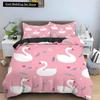 Love Heart Pattern King Queen Duvet Cover Women Heart-shaped Print Bedding Set Red Black Quilt Cover Polyester Comforter Cover