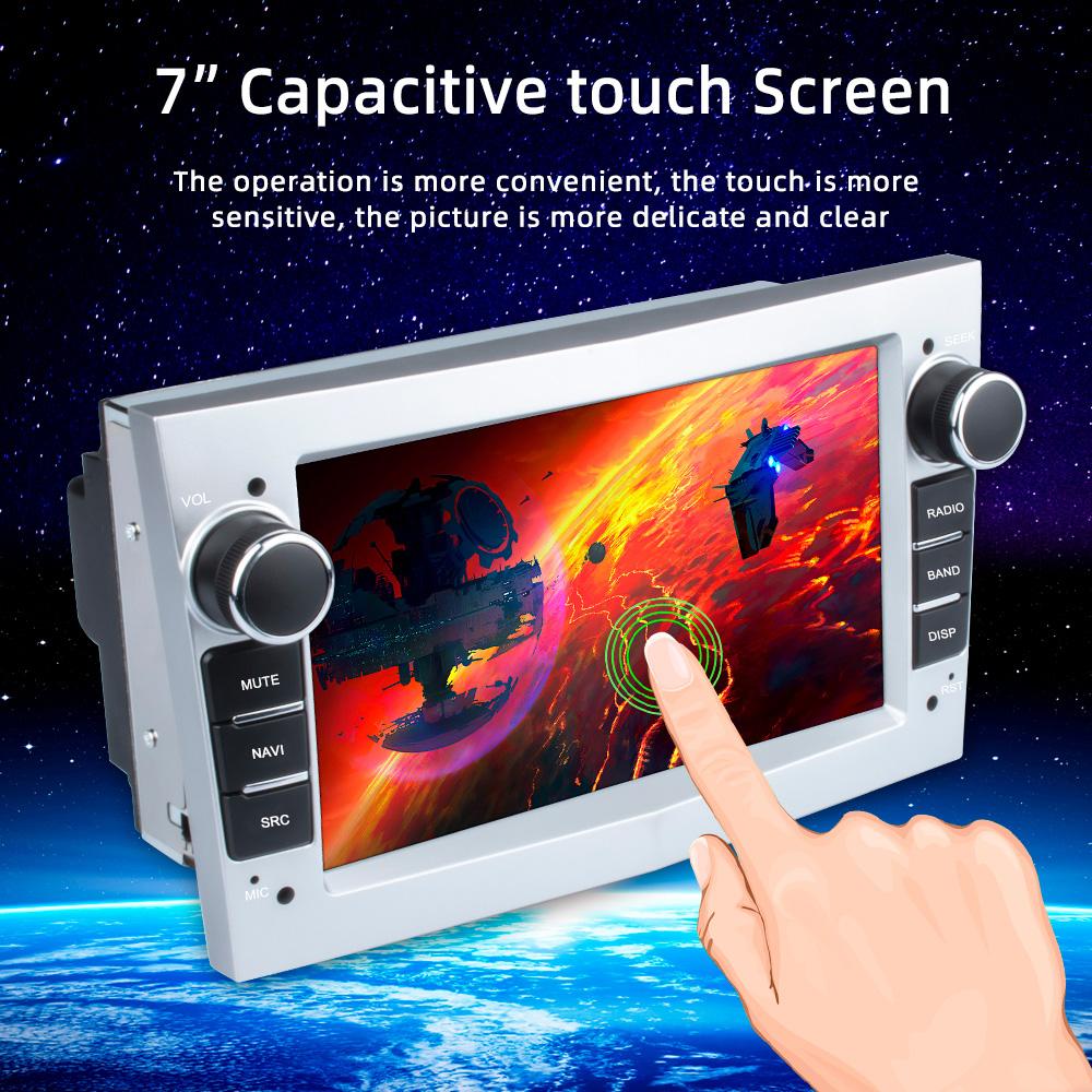 Reakosound 2 Din 7'' Car Radio Android For Opel Vauxhall Astra Antara Meriva Vivaro Combo Signum Vectra Corsa G Carplay GPS WIFI