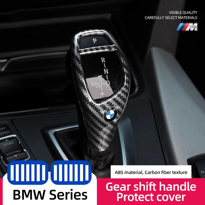 Car Gear Lever Protective Cap ABS Carbon Fiber Cover For BMW E46 E90 E60 F30 F10 E39 E36 F20 G20 G30 E92 E87 E91 X5 E70 F11 E30 XR1