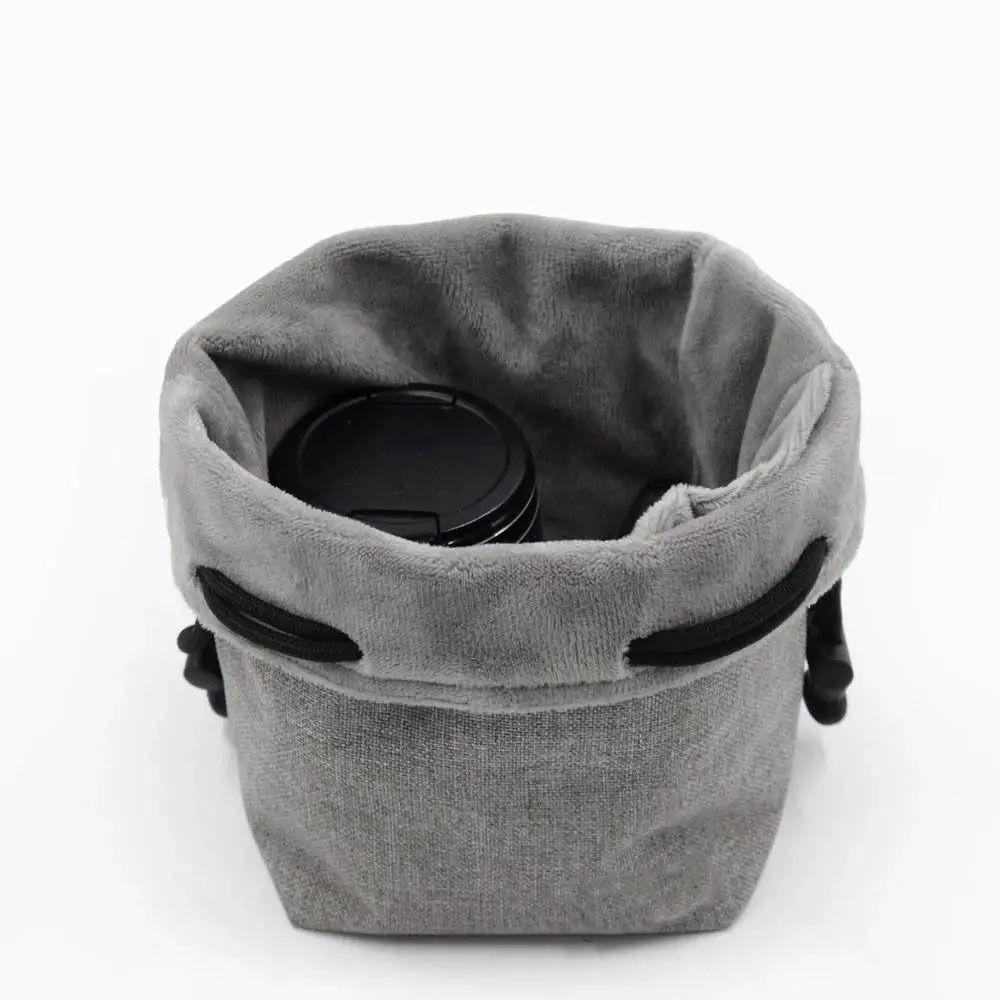Compact Camera Bag Lightweight Photography Protective Bag Lens Drawstring Pouch Outdoor