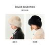 ELLE hat women's autumn and winter high-end feeling French elegant warm fur warm fisherman hat