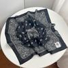 Korean Cashew Nut Print Silk Scarf Breathable Small Scarves Square Handkerchief  Scarf Accessories