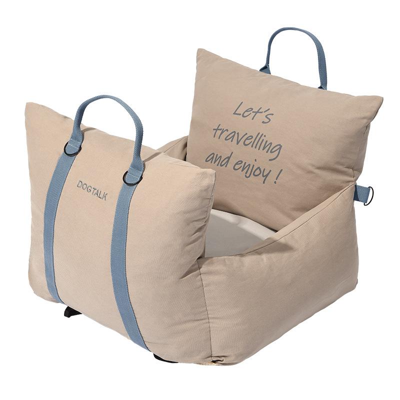 Собачья будка в машину с оригинальным рисунком вышивки медведя, многофункциональное гнездо для автомобиля, мальтийский йоркширский медведь, плюшевый кот, собачье автокресло