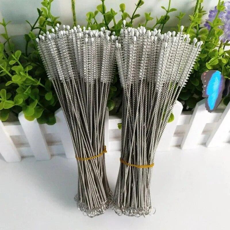 10pcs Nylon Tube Brushes Straw Collection for Drinking Straws Glasses Keyboards Jewelry Cleaning Eco-friendly Reusable Brushes Clean Tools
