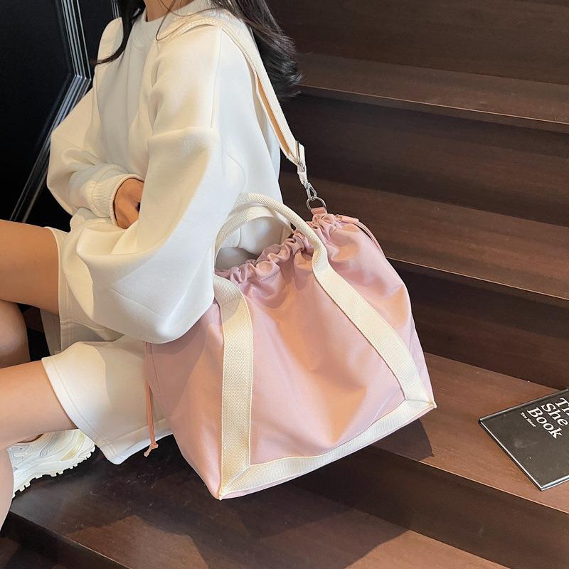 Новая сумка-мессенджер женская сумка-ведро сумка для студента колледжа портативная на плечо сумка для поездок на работу большая вместимость универсальная сумка-тоут