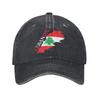 Lebanon Flag Heart Wear Baseball Caps Unisex Daily  Hats Cap Adjustable Sun Cap