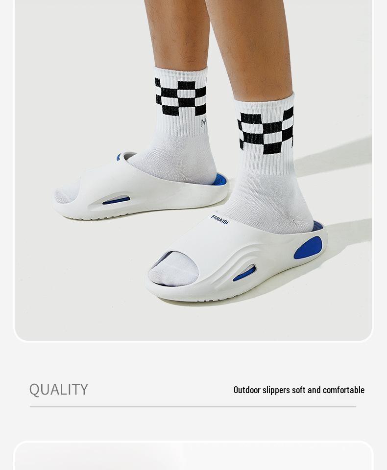 Мужские нескользящие тапочки для дома/улицы 2025: Летний стиль, Готовый к купанию, Унисекс и Всесезонный