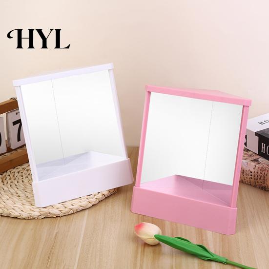 Precision Mirror Non-Reversing True Makeup High Clarity Desktop Vanity Men Women Image Inverted Standing Cosmetic High-precision