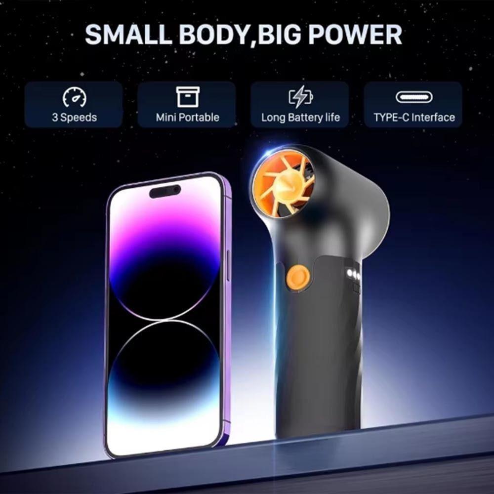 Мини турбовентилятор 130000 об/мин Высокоскоростной Мощный Воздуходувка для пыли Сжатый воздух Пылесос Кемпинг на открытом воздухе