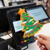 3D Printed Xmas Tree Shape Magic Wand Handheld Christmas Tap Wand Credit Card Holder  Holiday Party