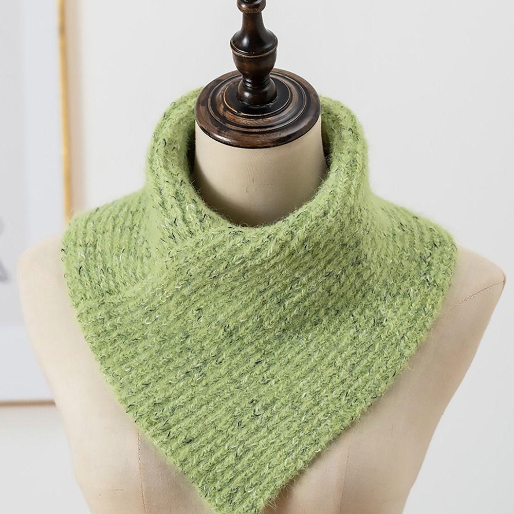 Зимний теплый шарф для шеи, ветрозащитный водолазка, простой шарф для женщин и девочек