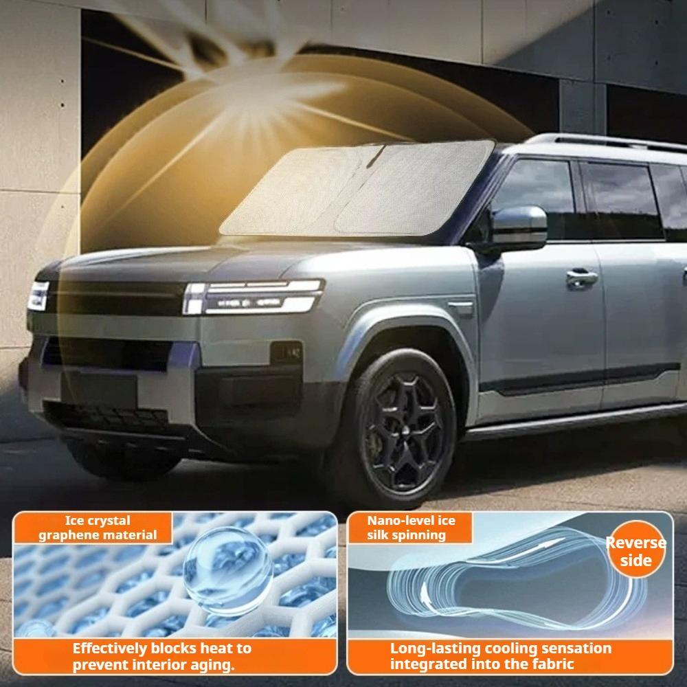 Для автомобиля BYD Ti7 Солнцезащитный козырек на лобовое стекло Защита от УФ-излучения Теплоизоляция Защита от солнца для боковых окон Козырек от солнца Аксессуары для интерьера автомобиля