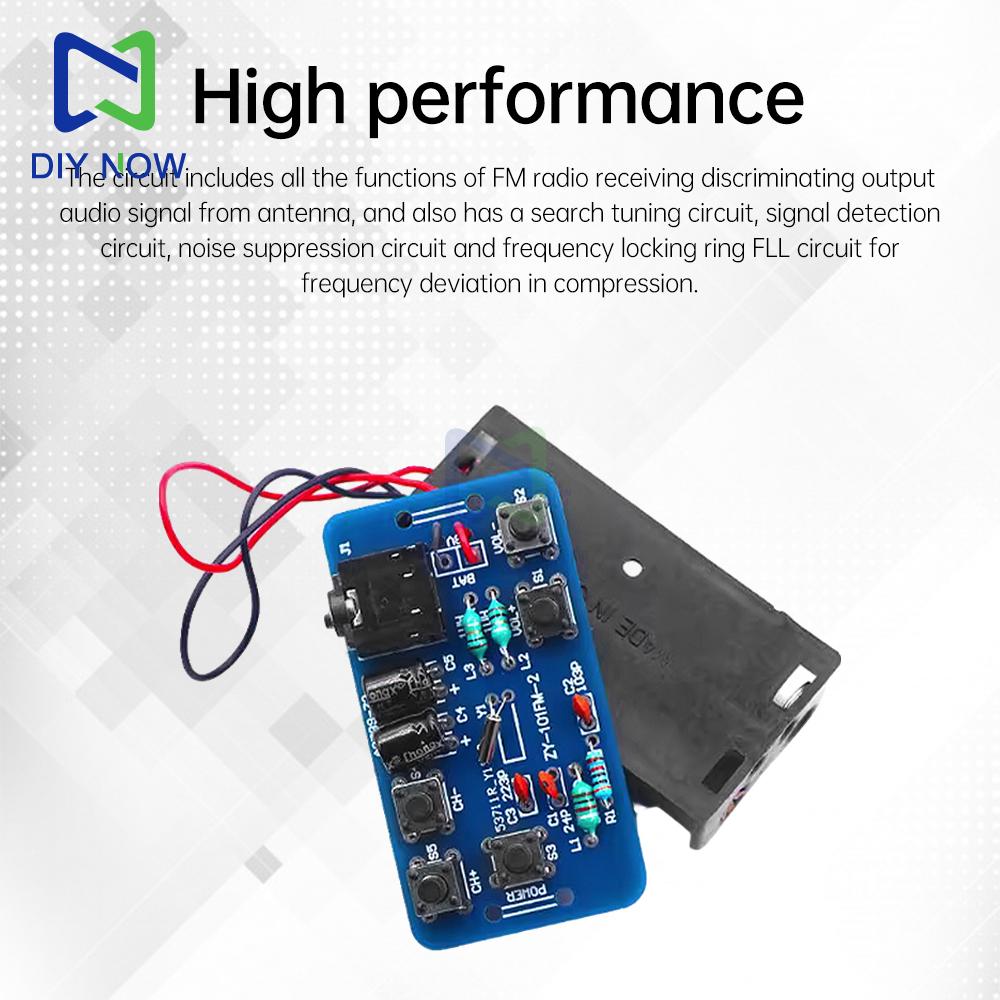 Электронный аудиомодуль RDA5807 Радиоприемник FM Набор для самостоятельной сборки 76~108 МГц Радиомодуль 1.8-3.6 В Обучающий набор для электронного производства DIY