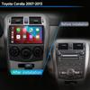 JIUYIN 9" Android 12 Carplay автомобильный стерео радиоприемник для Toyota Corolla E140 E150 2006 - 2012 мультимедийный проигрыватель 2 Din GPS DVD динамики