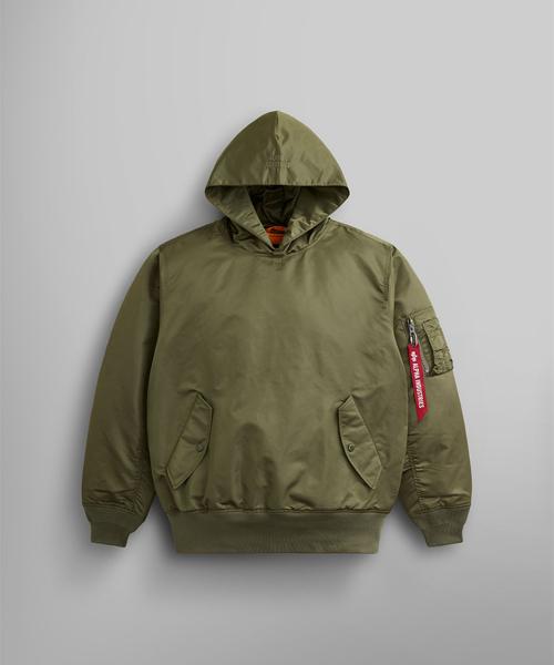 Alpha Industries Худи с капюшоном Ma-1 Og-107 Зеленый