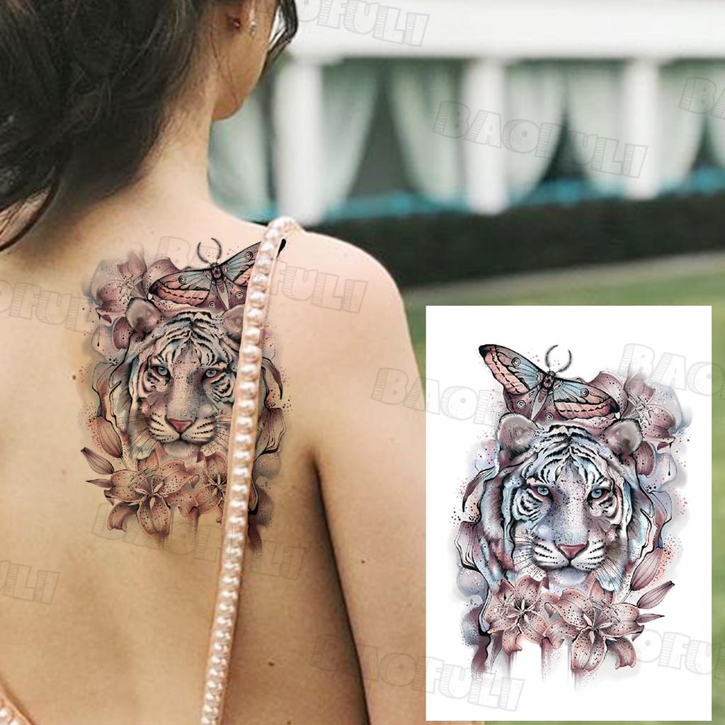 Черный пиратский череп, парусный спорт, временная татуировка для мужчин и женщин, реалистичная сова, лев, клоун, поддельная татуировка, наклейка, крутая татуировка на предплечье, грудь, татуировка