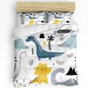 Cartoon Dinosaur Duvet Cover with Pillow Case Custom 3pcs Bedding Set Quilt Cover Double Bed Home Textile