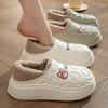 Fashion Women Men Slippers Eva Waterproof Winter Warm Cozy Bedroom Slip On Women House Cotton Slippers Indoor Outdoor