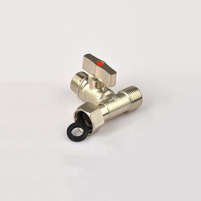 1 шт. 1/2'' BSP наружная резьба на наружную резьбу на женскую резьбу тройник латунный покрытый шаровой кран толстый трубный фитинг соединитель для водопроводного крана