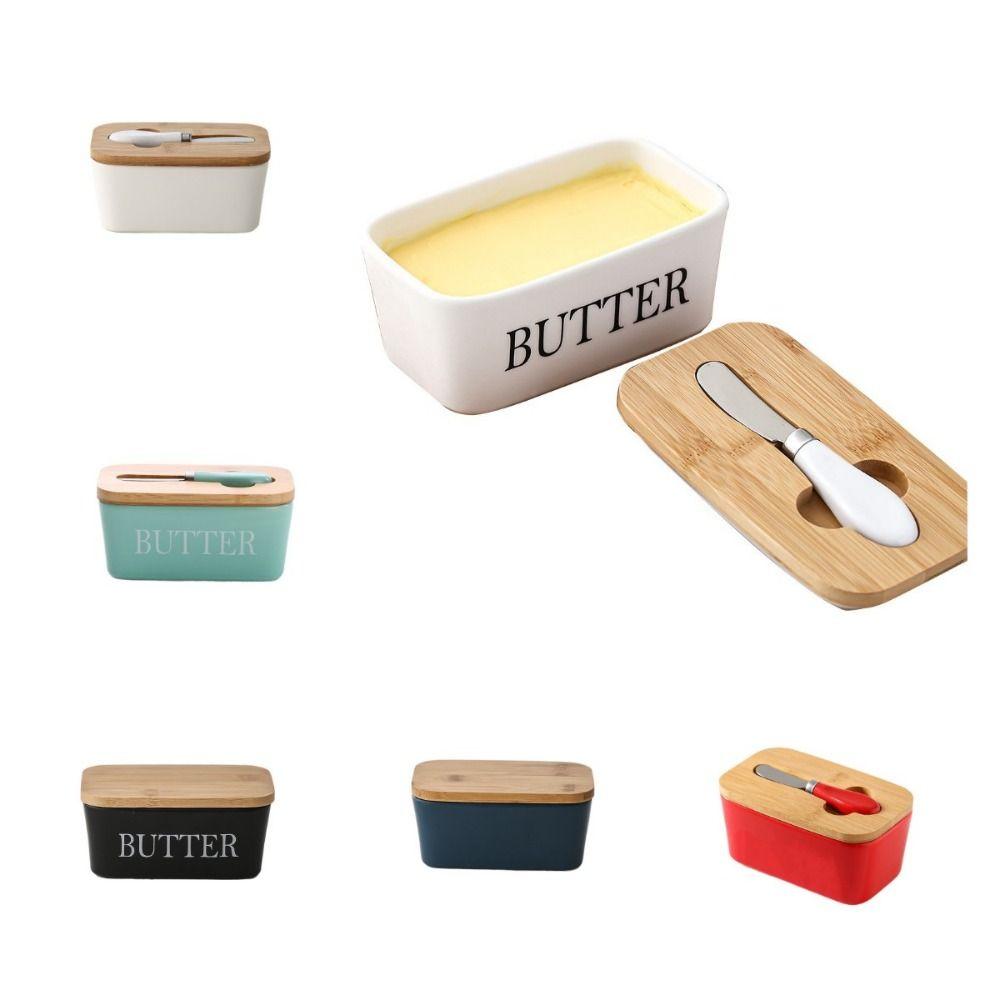 Высококачественные банки для масла с герметичной крышкой, фарфоровый держатель для масла для хранения