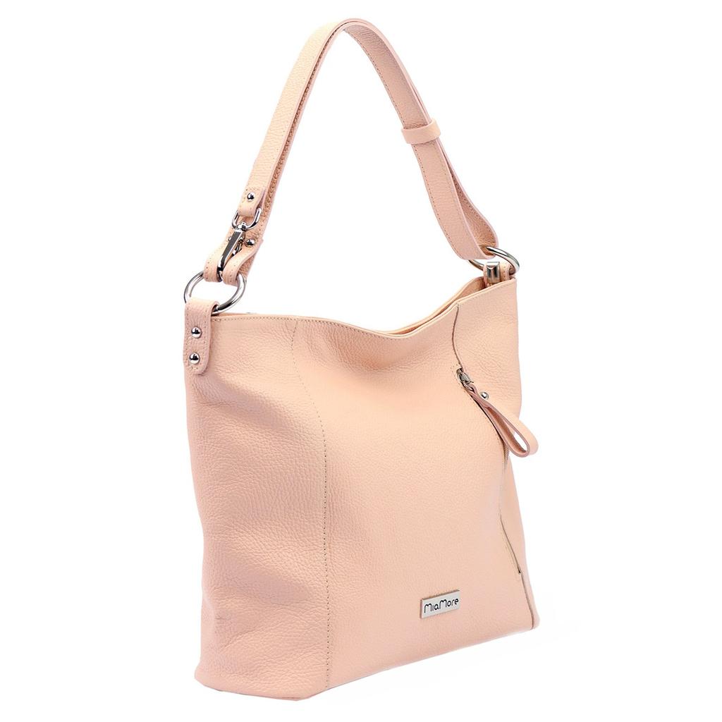 Damska shopperbag na ramię skórzana od MiaMore