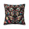 Custom Funny Colourful Butterfly Printed Cushion Cover xcm Velvet Modern Pillow Cases Living Room Decoration