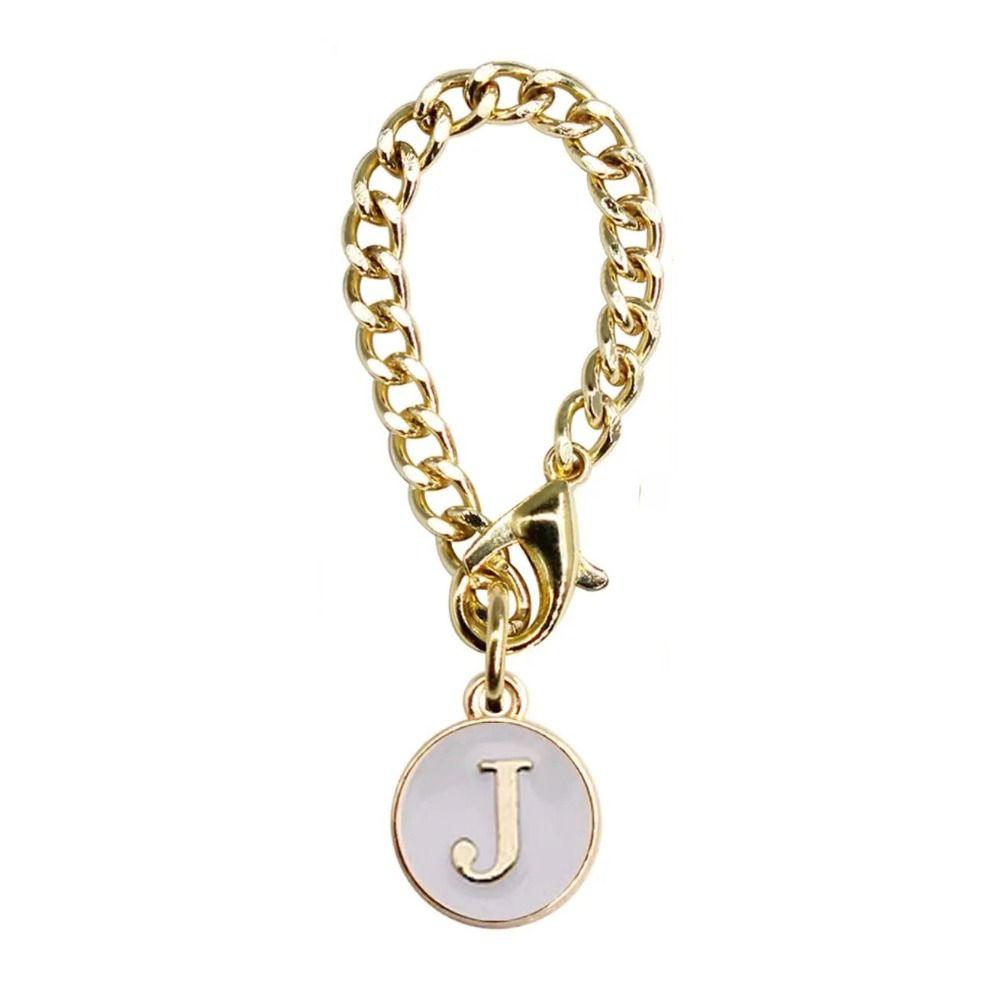 Белый/Черный Цепочка-ручка для чашки для воды Персонализированный Шарм-ручка Креативный Шарм с буквой для чашки Чашки