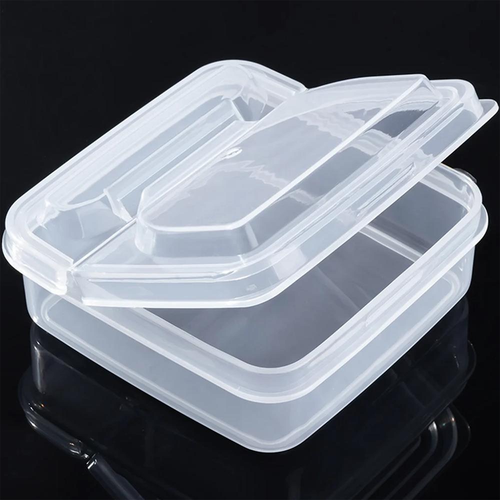 2pcs Butter Cheese Storage Box Transparent Cheese Box Refrigerator Kitchen Fruit Vegetable Fresh-keeping Organizer Storage Box