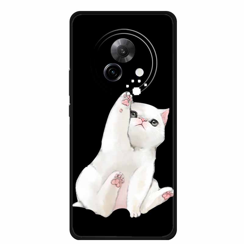 Черный силиконовый чехол для Meizu Lucky 08, роскошный защитный мягкий чехол-накладка на заднюю панель телефона для Meizu Lucky 08, 6.78", мультяшный корпус