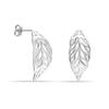Легкие серьги-гвоздики с маленькими листьями из стерлингового серебра 925 пробы для женщин