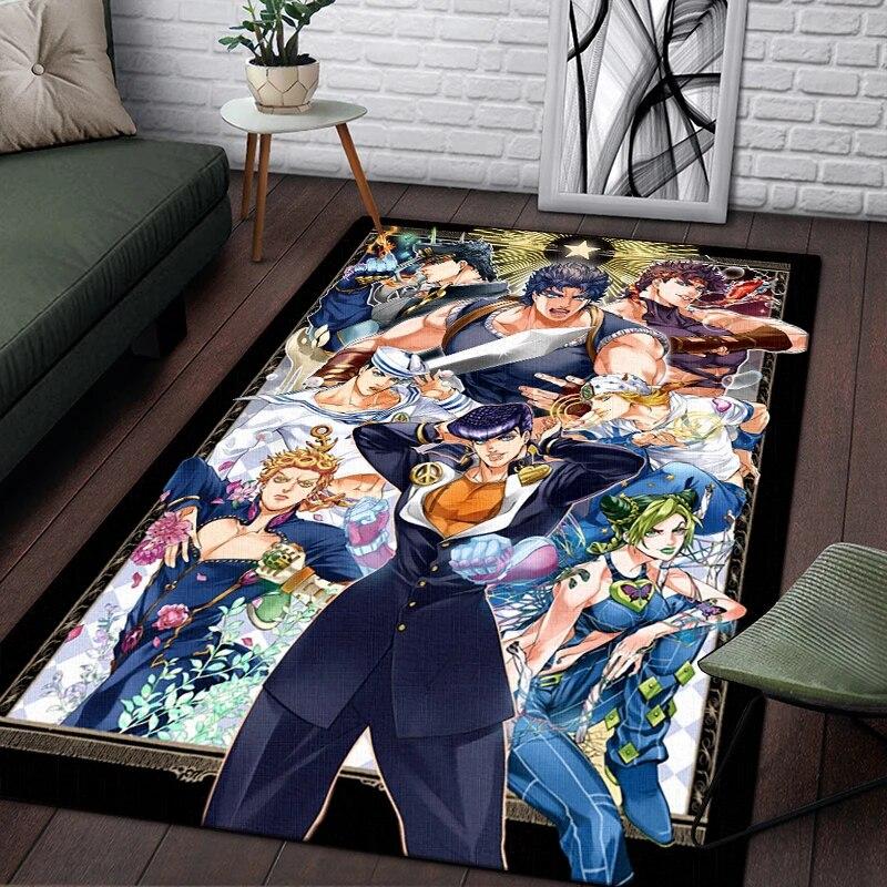 Джоджо аниме красивый ковер с рисунком для гостиной большой ковер черный мягкий ковер украшения дома коврики бохо коврики для пикника