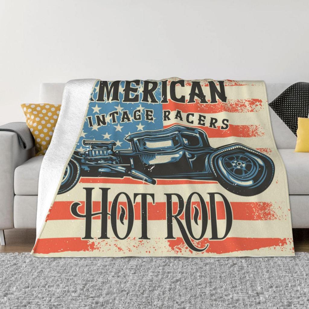 Cool Boy Racing Blanket For Men Flannel Blanket