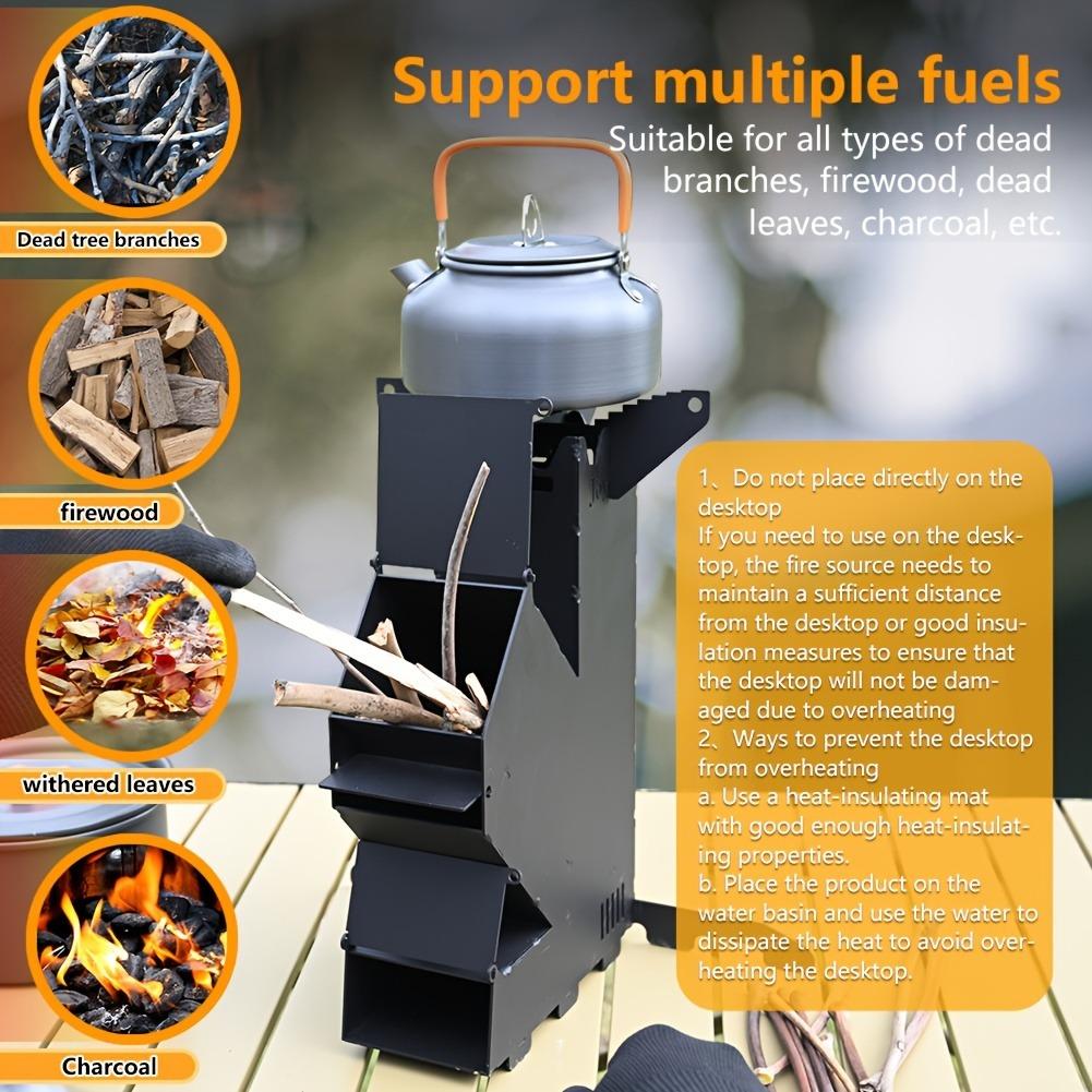 1pc Multi-functional Rocket Stove, Stove Backpacking For Outdoor Cooking, Camping