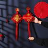 Подвеска-дуплет «Китайский узел» 2024 г.: Бархатные новогодние украшения