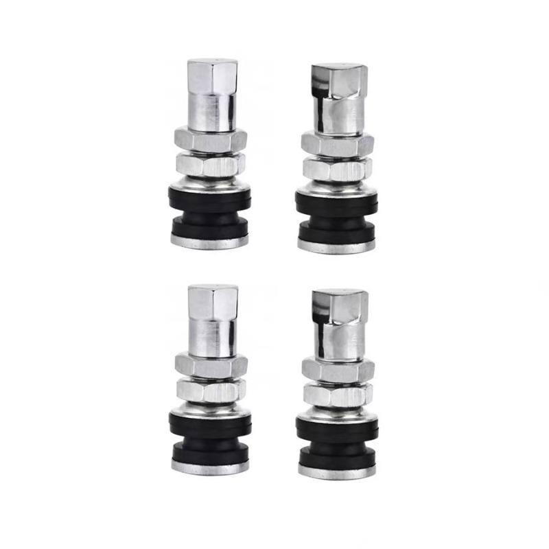 10Pcs Car Tire Valve Short Stems Short Stem With Rubber Gasket For ATVs lawn mowers go-karts boat trailers motorcycles