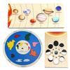 Eight Planets Puzzle Solar System Planet Cognitive Matching Puzzle Early Education Seven Continents Moon Phase Change Toys