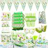 Disposable Dinosaur-themed Tableware for Outdoor Dining, Children's Outdoor Themed Party and Dining Supplies