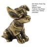 Brass Dog Figurine Vintage Puppy Model Mini Animal Metal Statue Sculpture Tea