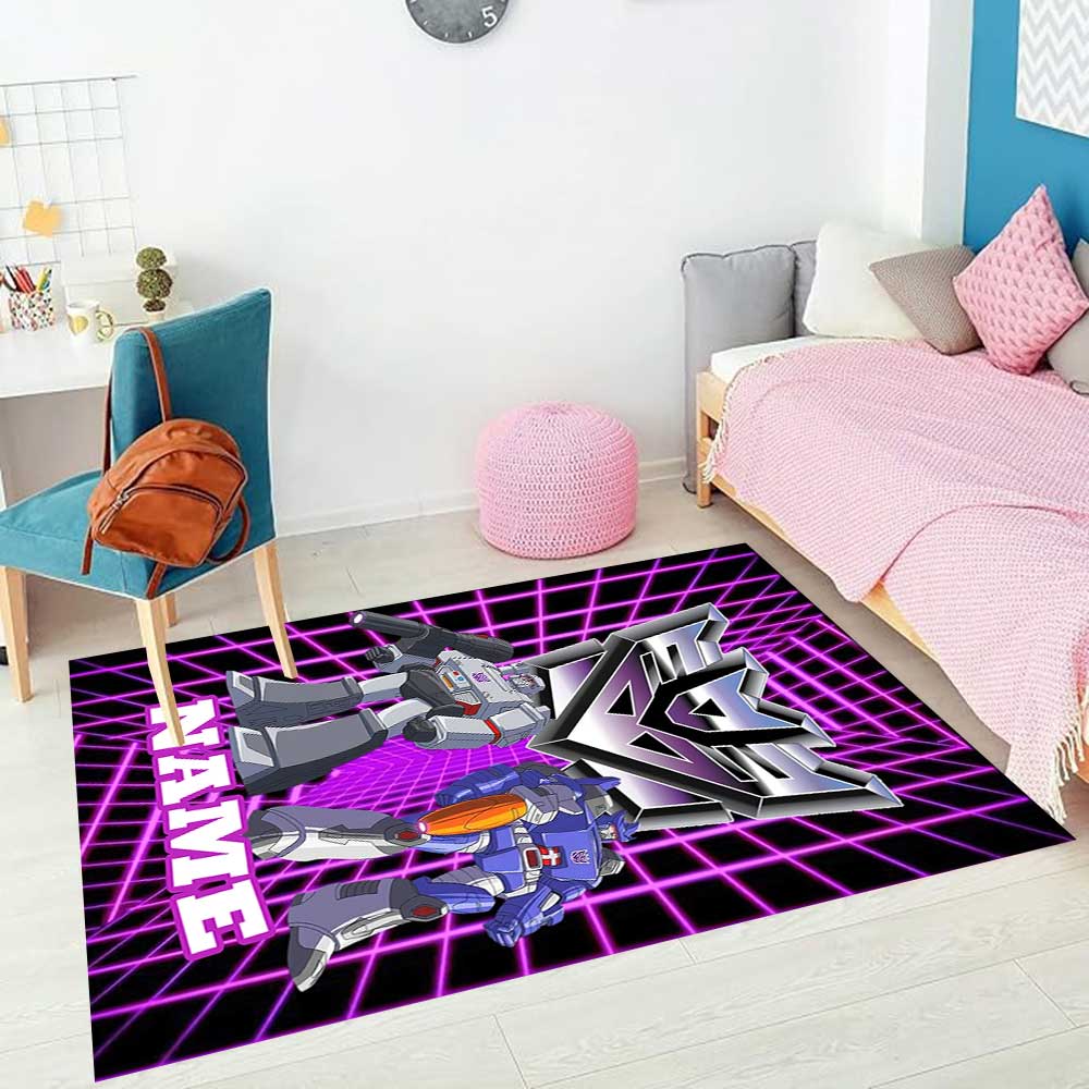 Love Transformers (11) Customize your name rug, office chair cushion, home bedroom living room gift.