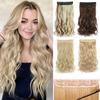 Invisible Wire Hair Synthetic Long Wavy Hair Extensions No Clip In Natural Hidden Secret False Hair Piece Extensions For Women Use