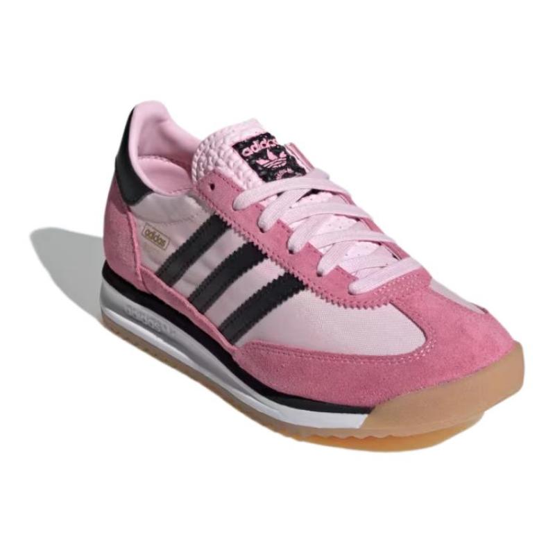 adidas Оригинальные SL 72 Износостойкие Низкие Кроссовки для Детей Розовый Черный Подростковые Кроссовки JI2047
