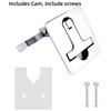 Marine Grade Stainless Steel 316 Cam Latch Flush Pull Deck Latch Lift Handle With Back Plate Boat Hardware Accessories