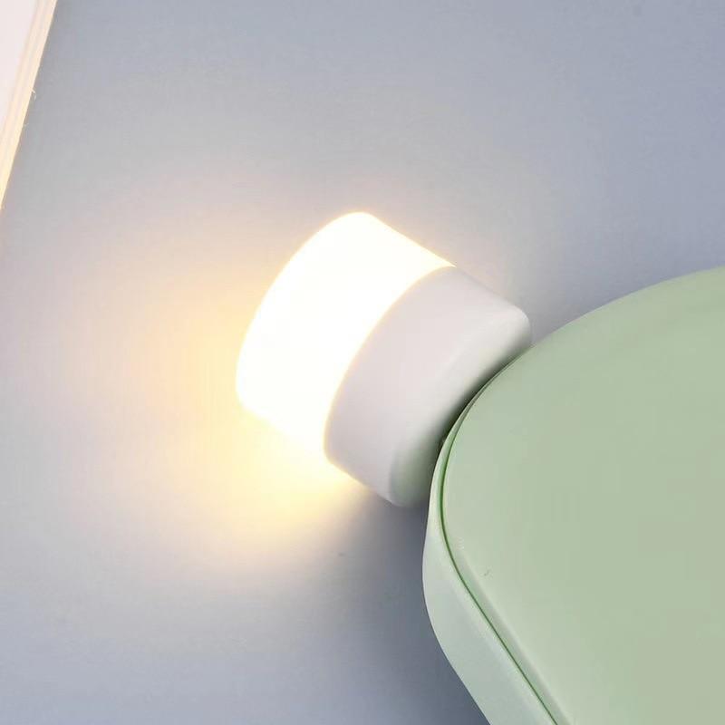 USB Ночник Мини LED Ночник USB Штекер Лампа Зарядка от Power Bank USB Книжные Фонари Маленький Круглый для Чтения