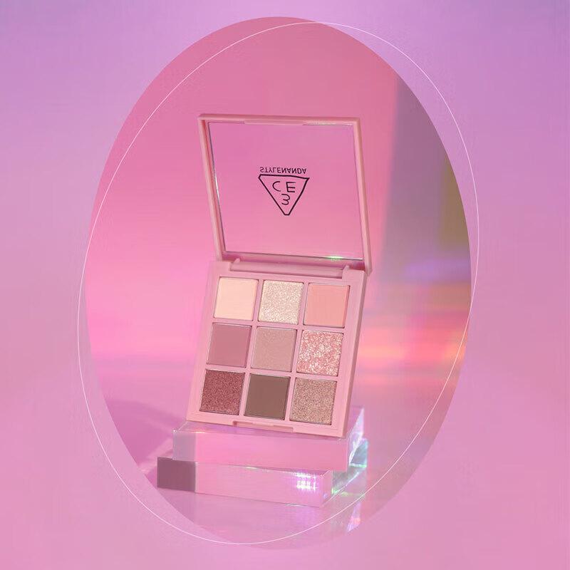 3CE AUTOFOCUS Smoky Pink 9-Color Eyeshadow Palette